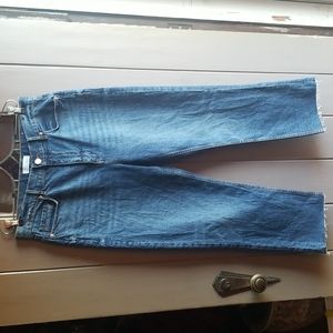 Loft High Waisted Straight Crop Jean